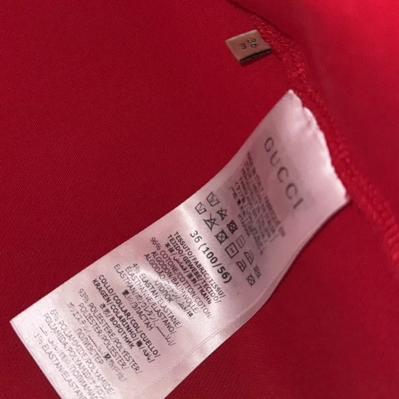 GUCCI BOYS POLO “GUCCI LOGO” COLLAR SHIRT 36M - Picture 6 of 8